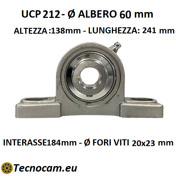 Supporto INOX con Cuscinetto INOX UCP212