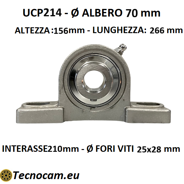 Supporto INOX con Cuscinetto INOX UCP214