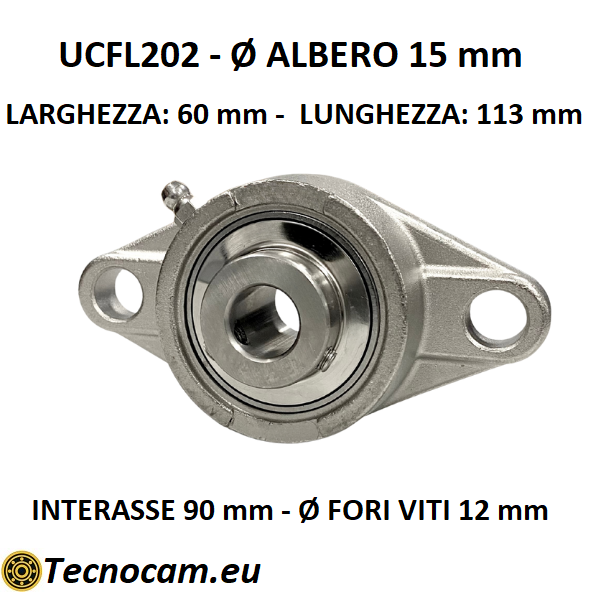 Supporto INOX con Cuscinetto INOX UCFL202