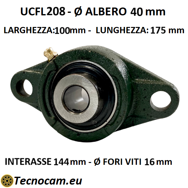 Supporto con Cuscinetto UCFL208 in Ghisa