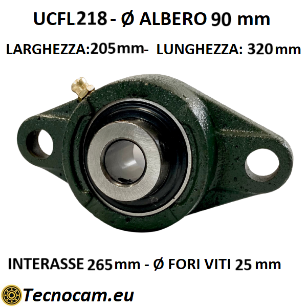 Supporto con Cuscinetto UCFL218 in Ghisa