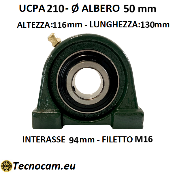 Supporto con Cuscinetto UCPA210 in Ghisa