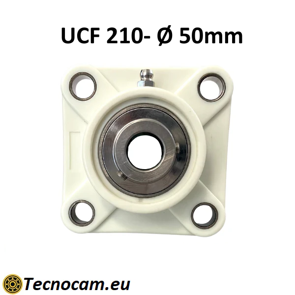 Supporto con Cuscinetto INOX UCF210 in Plastica