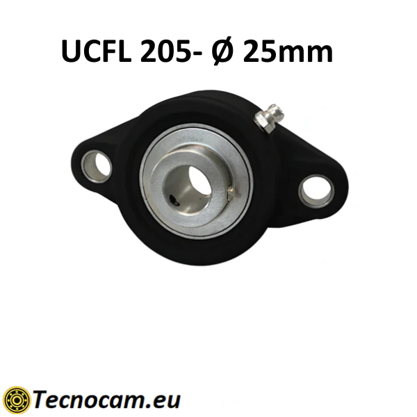 Supporto con Cuscinetto INOX UCFL205 in Plastica
