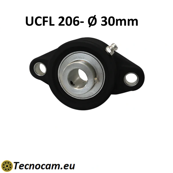 Supporto con Cuscinetto INOX UCFL206 in Plastica