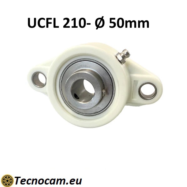 Supporto con Cuscinetto INOX UCFL210 in Plastica