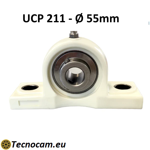 Supporto con Cuscinetto INOX UCP211 in Plastica