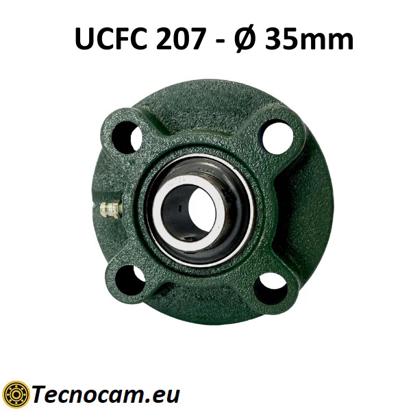 Supporto con Cuscinetto UCFC207 in Ghisa