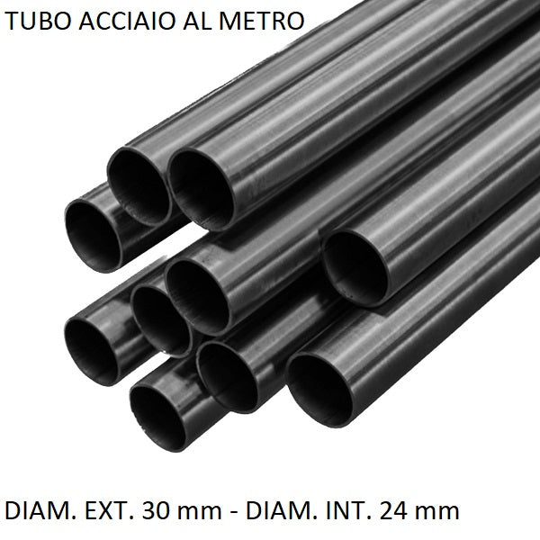 Tubo Acciaio per Oleodinamica al Metro Ø est. 30 mm Ø int. 24 mm