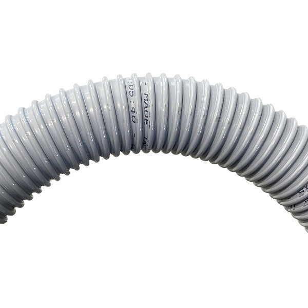 Tubo Antiurto per Aspirazione Aria e Polveri, Segatura, Trucioli e Fumi (non Caldi) con Spirale in PVC Ø int. 20 mm
