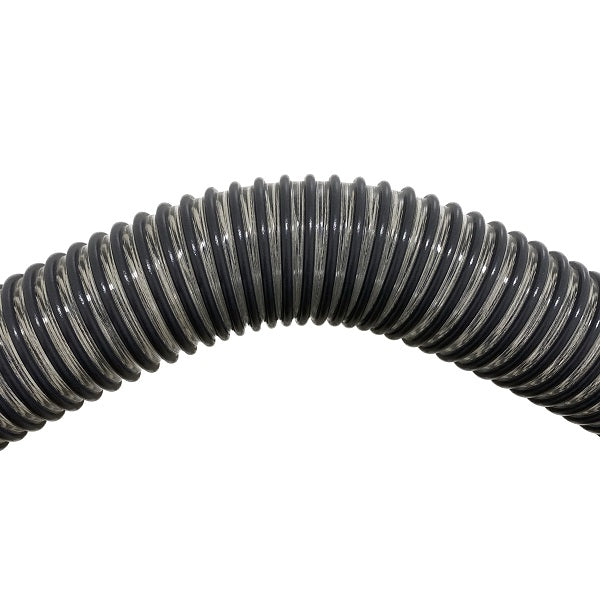 Tubo Antiurto Trasparente per Aspirazione di Aria e Polveri Abrasive, Trucioli e Granuli con Spirale in PVC Ø int. 50,8 mm