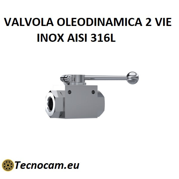 Robinet de vanne hydraulique en acier inoxydable AISI 316L série VO2VX
