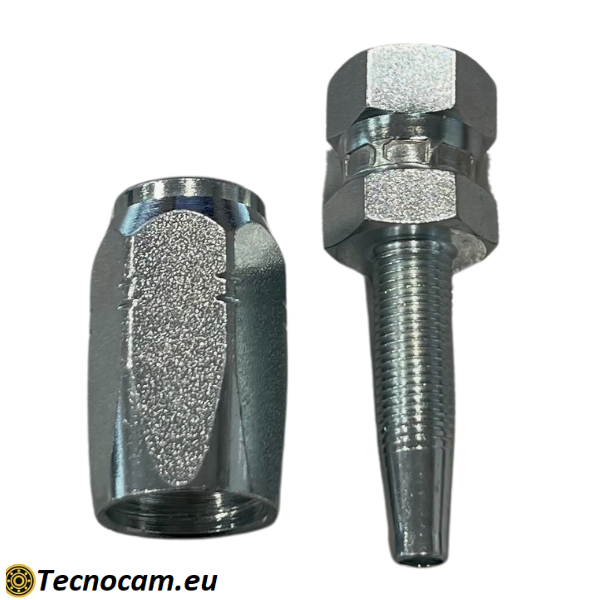 Innengewinde und Anschlussstück für flexible Hydraulikschläuche R7
