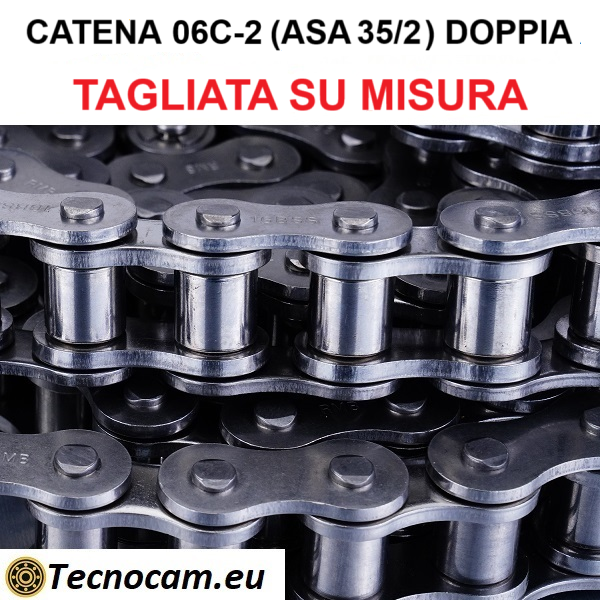 06C-2 (ASA 35/2) Doppelrollen-Antriebskette, ZUGESCHNITTEN