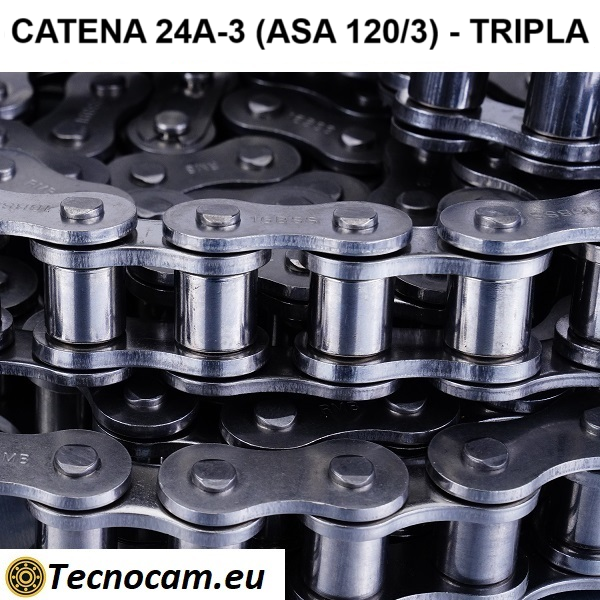 Catena di Trasmissione a Rulli 24A-3 (ASA 120/3) Tripla