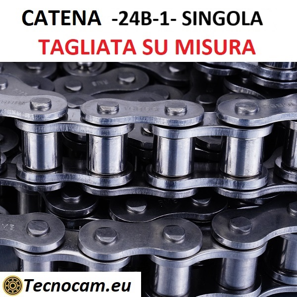 Catena di Trasmissione a Rulli 24B-1 Singola TAGLIATA SU MISURA