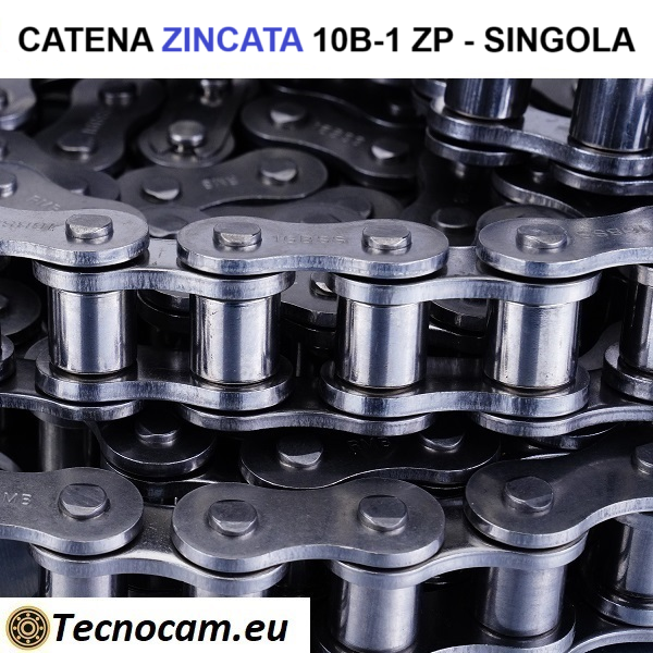 Catena di Trasmissione a Rulli 10B-1 Singola ZINCATA