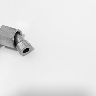 Hydraulische weibliche 45°-Winkel-Pressarmatur ORFS mit O-Ring-Flachdichtung und UNF-Gewinde, weitere Ansicht