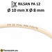 Rilsan PA12 PHL Pneumatikschlauch 10×8 mm für Druckluft, naturfarben