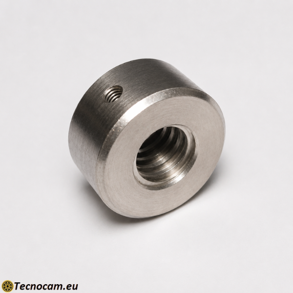 Anello Filettato Tornito Inox AISI303 | Torneria CNC su Disegno