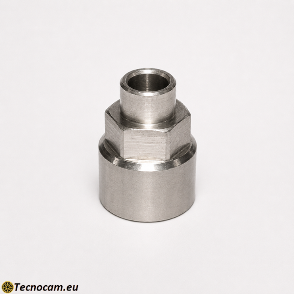 Raccordo speciale Tornito in Acciaio Inox AISI 316L| Torneria Custom