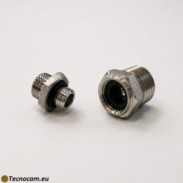 Pressacavo Tornito e Montato Completo in Acciaio Inox AISI 304 con OR| Componenti Torniti CNC