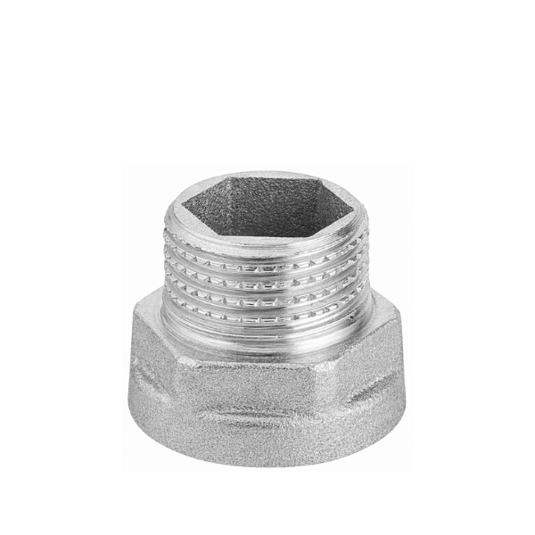 Raccordo per Idraulica Prolunga Stampata a Caldo in Ottone Cromato Sabbiato- Serie Pesante