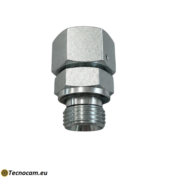 Adattatore GAS BSPP 60° OR Maschio - Femmina DIN 24° Girevole