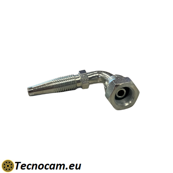 Raccord hydraulique réutilisable femelle à filetage GAS 90° avec joint conique 60° série RC90FGR