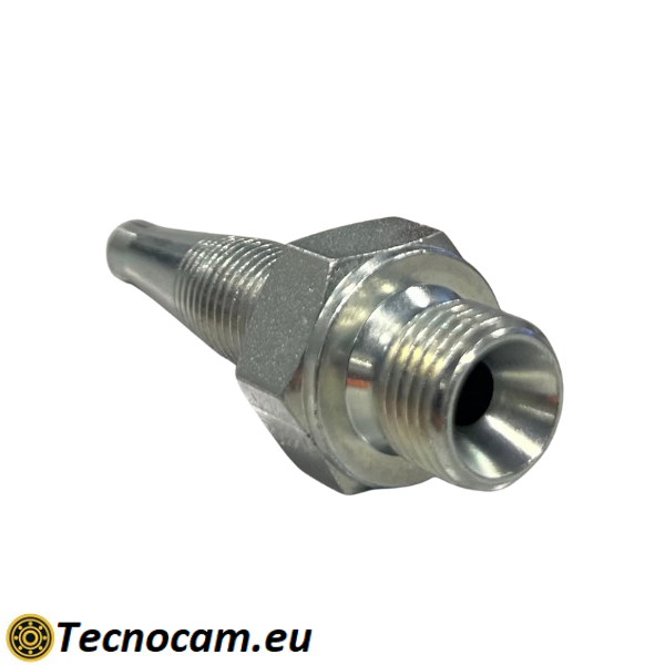 Wiederverwendbare Hydraulikverschraubung, Außengewinde, Gasgewinde, 60°-Kegeldichtung, Serie RC60MR