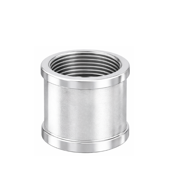 Raccordo per Idraulica Manicotto Femmina Femmina in Ottone Cromato Lucido