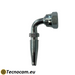Raccord hydraulique réutilisable femelle coudé à 90° BSPP à cône 60° pour flexible 2SN