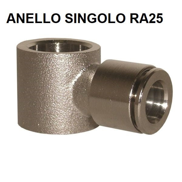 Tige simple mâle-femelle BSPP pour raccord pneumatique à bague en laiton nickelé