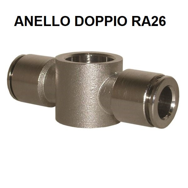 Asta Singola Filettata BSPP per Anelli Pneumatici in Ottone Nichelato
