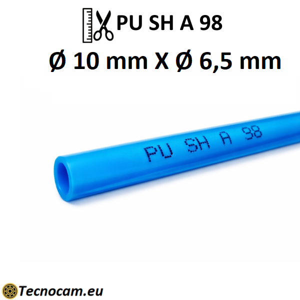 Tubo Elastollan per Aria Compressa in Poliuretano SH98 Øext.10xØint.6.5
