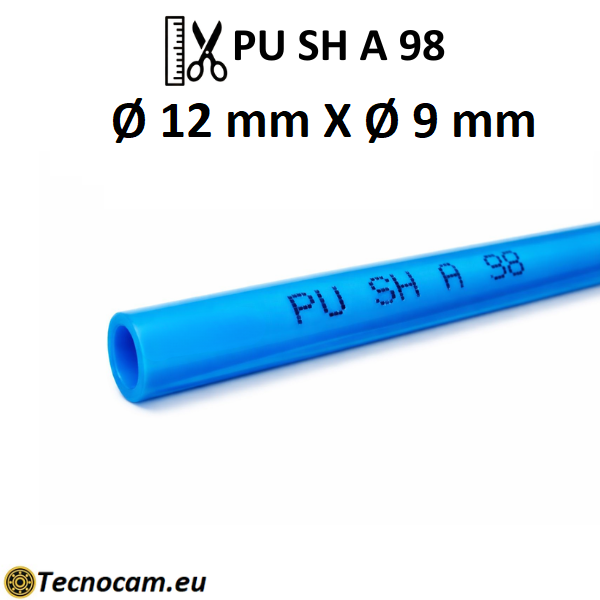 Tubo Elastollan per Aria Compressa in Poliuretano SH98 Øext.12xØint.9