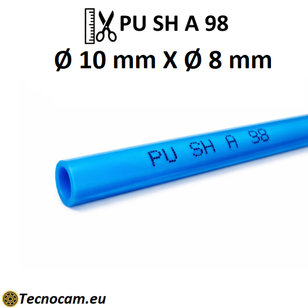 Tubo Elastollan per Aria Compressa in Poliuretano SH98 Øext.10xØint.8