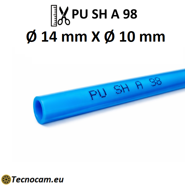 Tubo Elastollan per Aria Compressa in Poliuretano SH98 Øext.14xØint.10