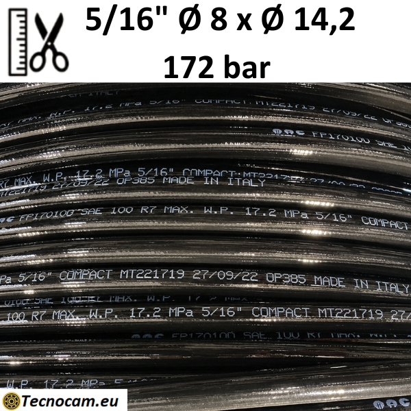 Tube thermoplastique R7 vendu au mètre, 5/16", 172 bar