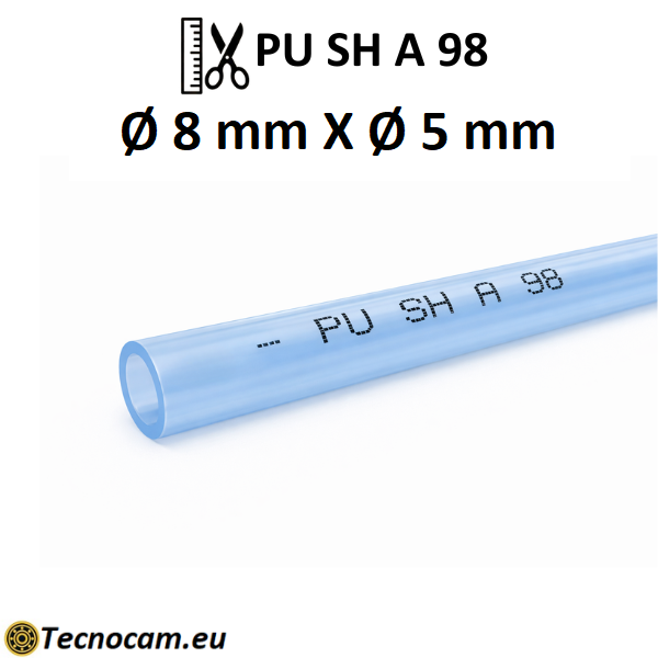 Tubo per Aria Compressa in Poliuretano SH98  Øext.8xØint. 5