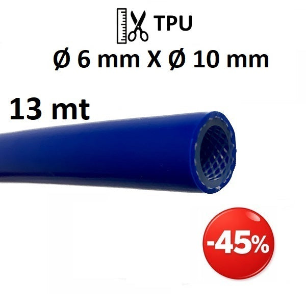 Tubo per Aria Compressa Ø int. 6 mm Ø est. 10 - 13 mt  20 bar