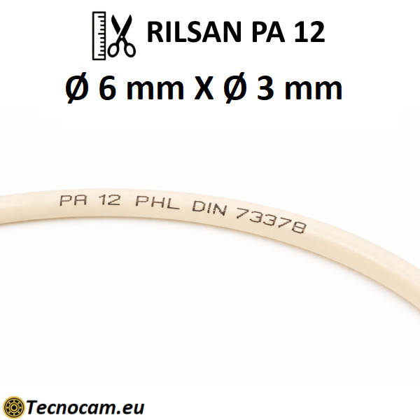 Tubo Rilsan per Aria Compressa PA12 PHL Øext.6xØint.3