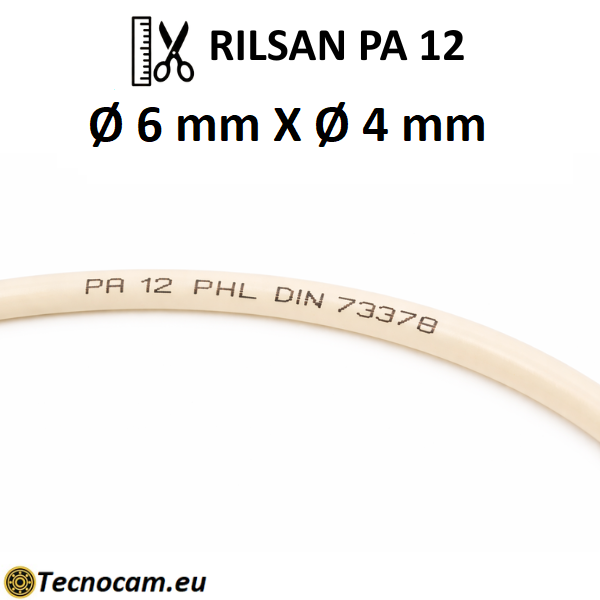 Tubo Rilsan per Aria Compressa PA12 PHL Øext.6xØint.4
