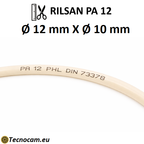 Tubo Rilsan per Aria Compressa PA12 PHL Øext.12xØint.10