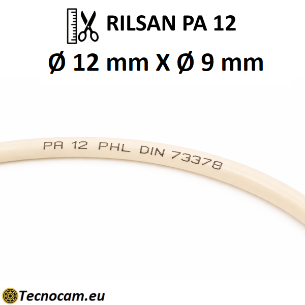 Tubo Rilsan per Aria Compressa PA12 PHL Øext.12xØint.9