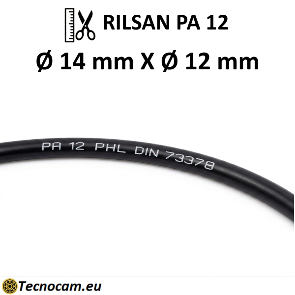 Tubo Rilsan per Aria Compressa PA12 PHL Øext.14xØint.12