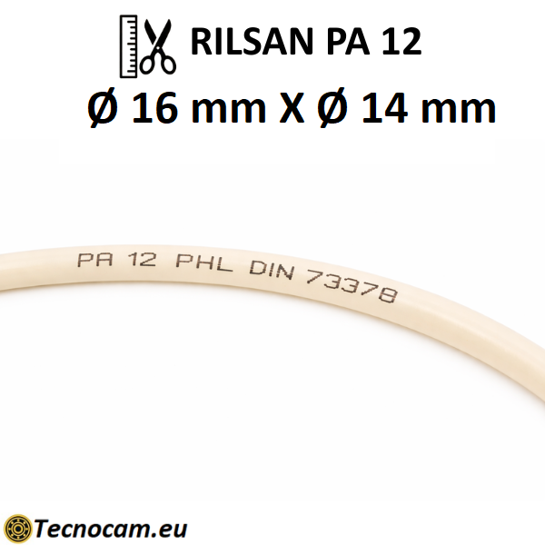 Tubo Rilsan per Aria Compressa PA12 PHL Øext.16xØint.14