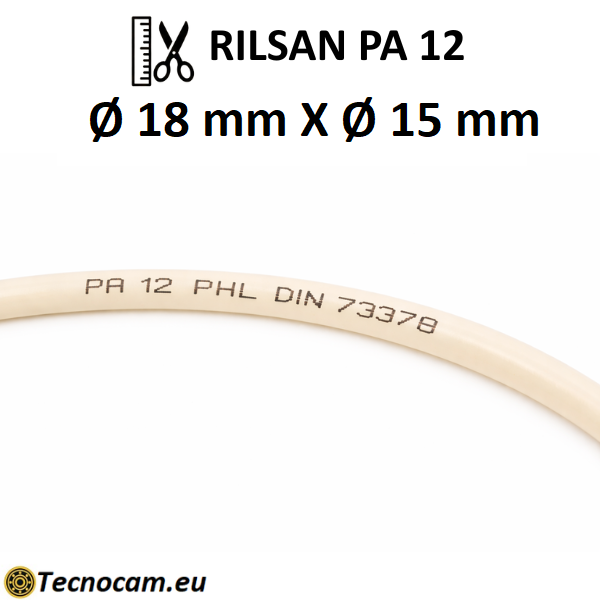 Tubo Rilsan per Aria Compressa PA12 PHL Øext.18xØint.15