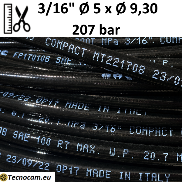 Tube thermoplastique R7 au mètre, 3/16", 207 bar