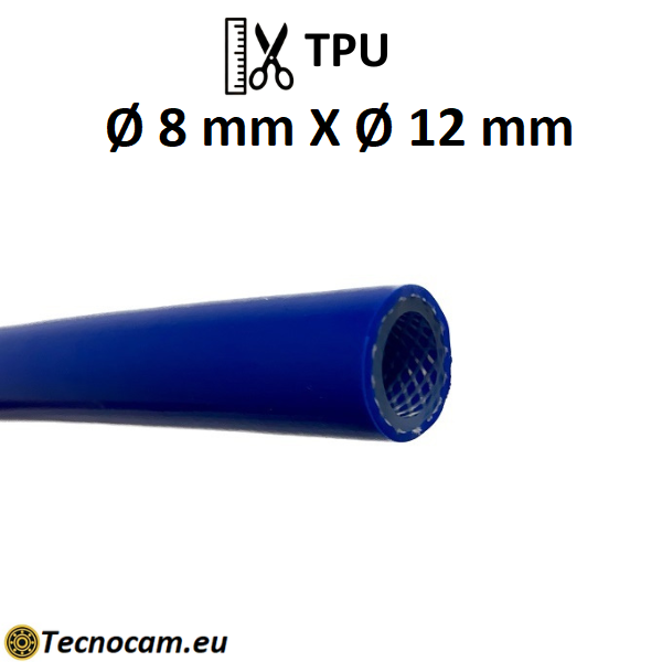 Tubo per Aria Compressa al Metro Ø int. 8 mm Ø est. 12 mm, 20 bar